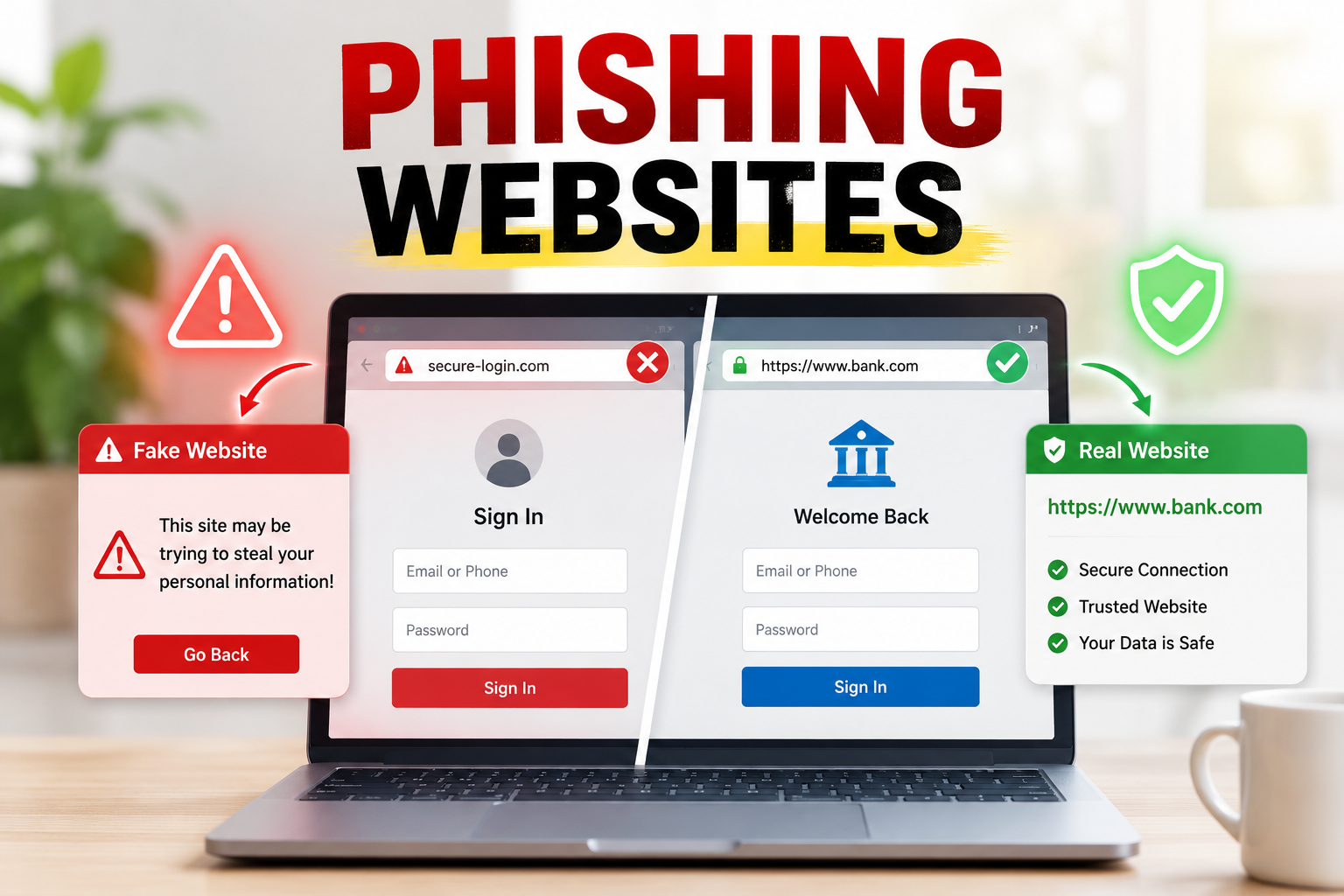 How Phishing Websites Steal Your Data and How to Stay Safe