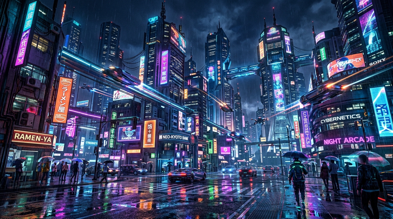Cyberpunk Tech City